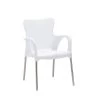 Best Stapelsessel Maui Silber/weiß