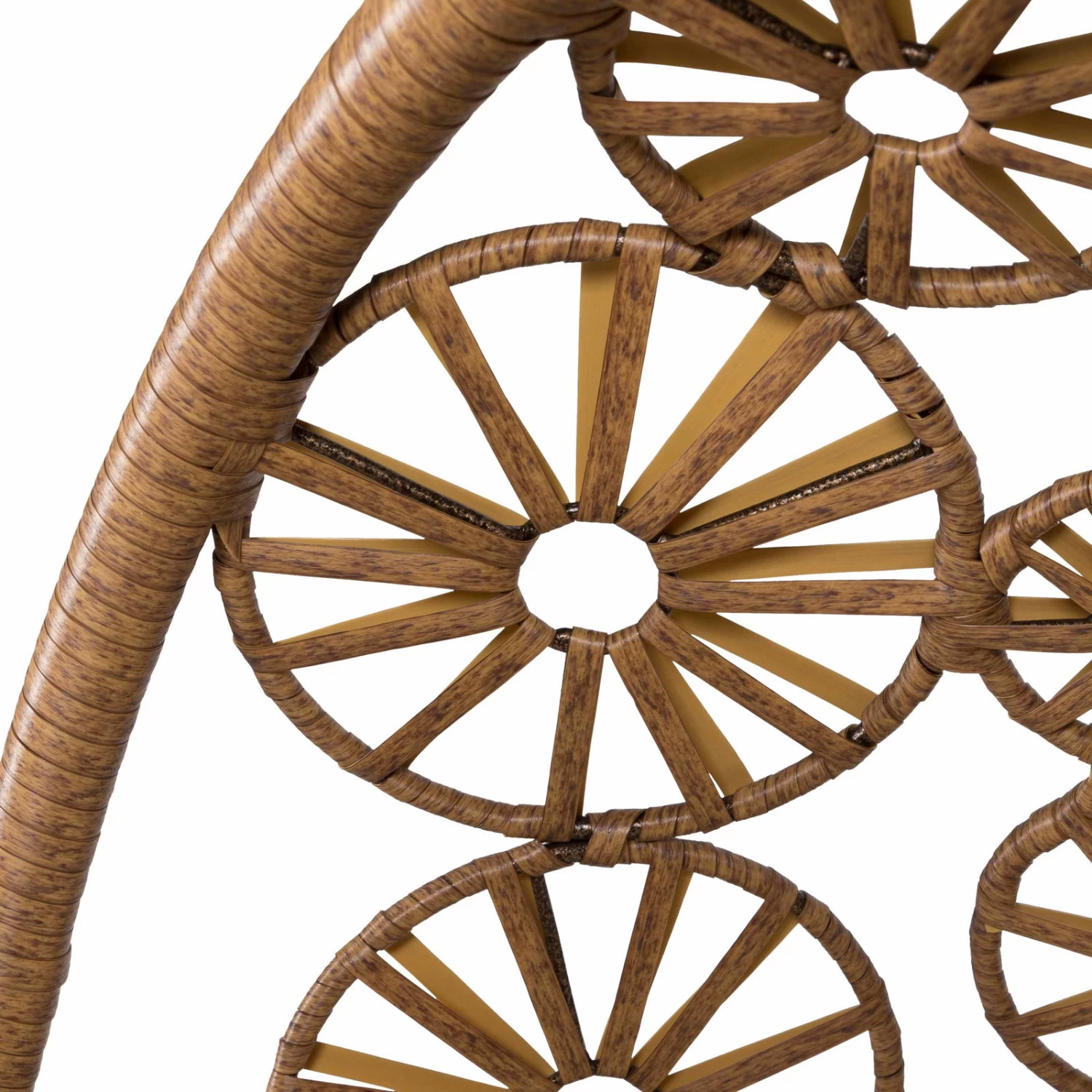 Hängesessel Rhodes, Natur, Inkl. Kissen, Handgewebt, 195 X 95 X 95 Cm – Bild 5