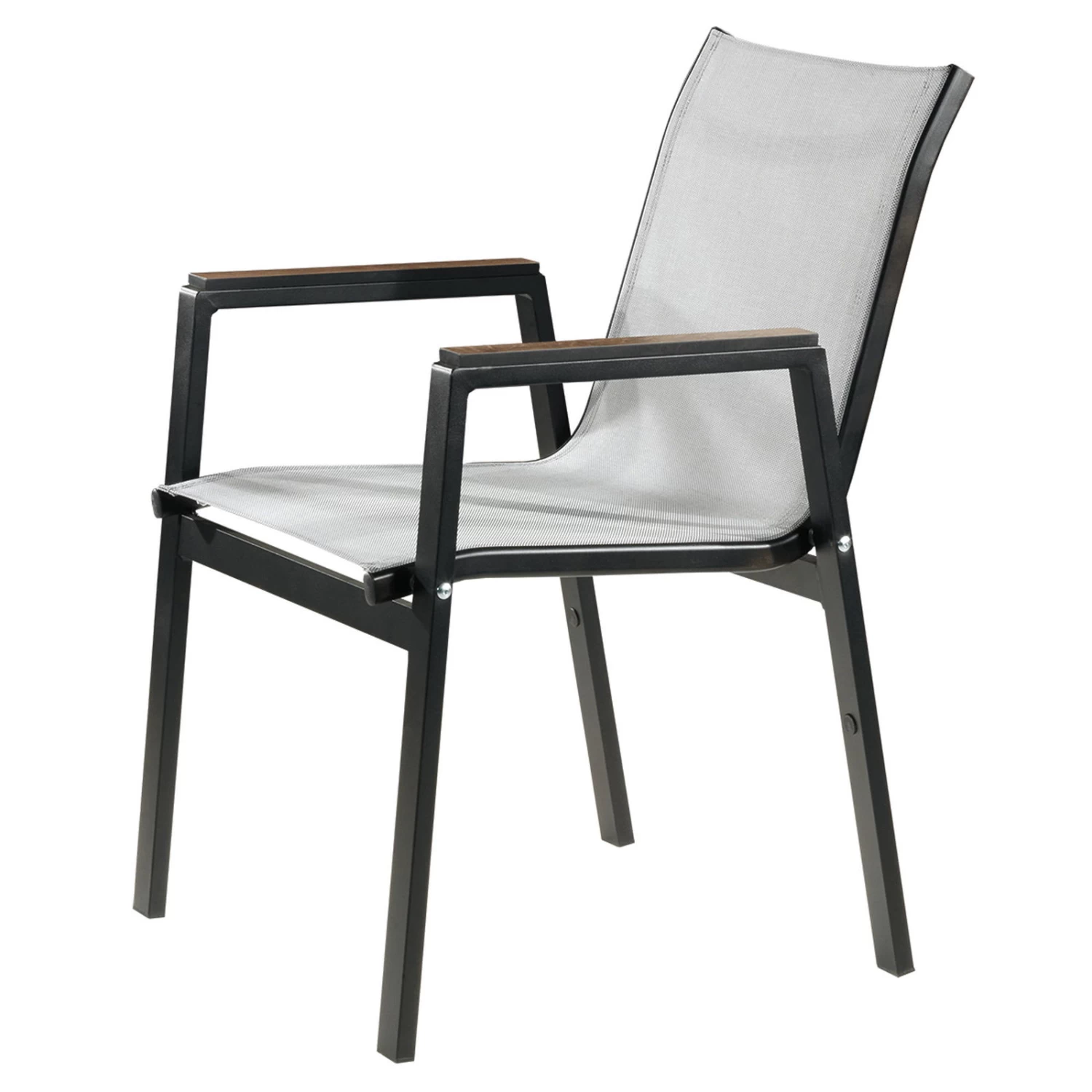 Stapelsessel, Schwarz, Grau, Ca. 86 X 66 X 56 Cm