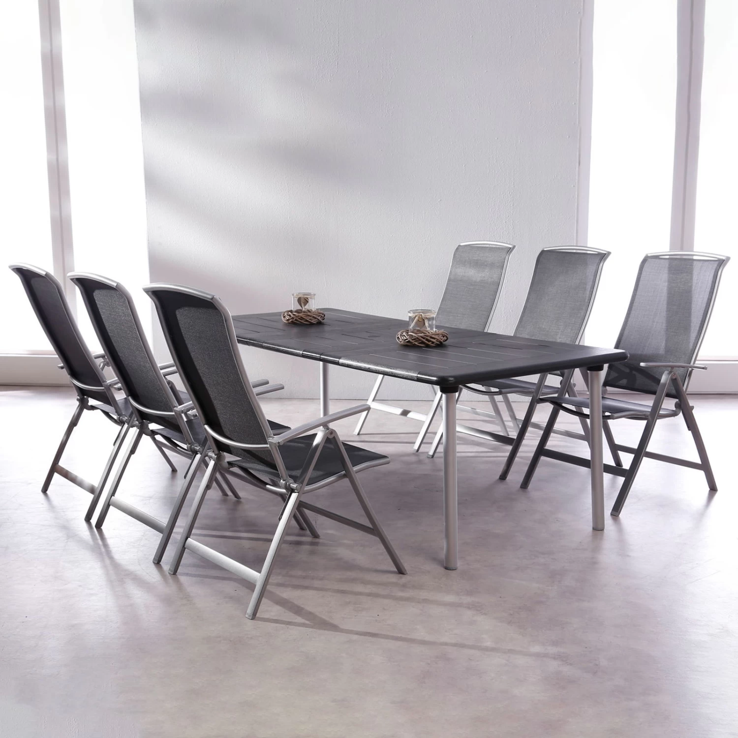 Best Klappsessel 'Palermo', Anthrazit/silber – Bild 4