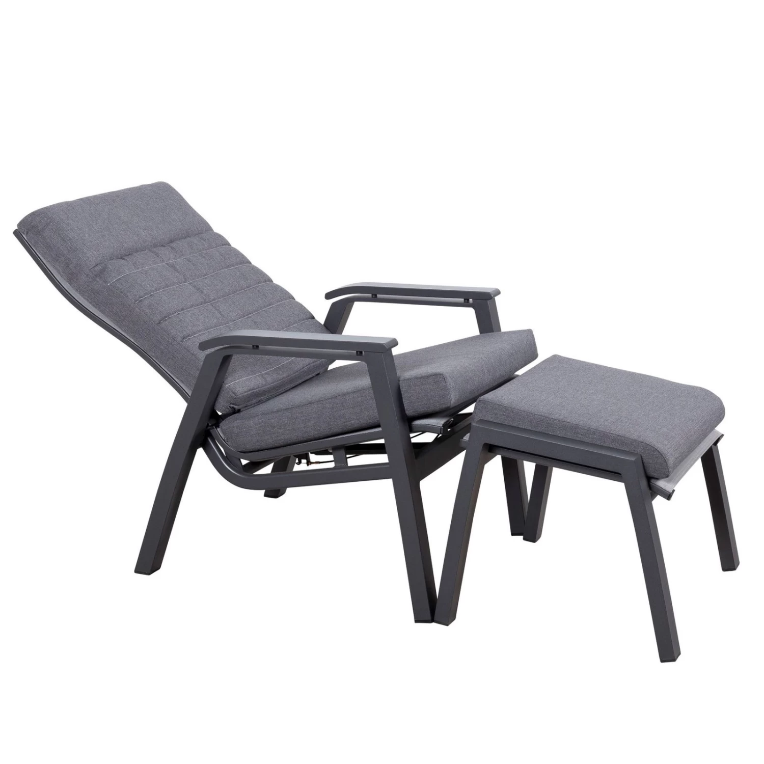 Loungesessel 'Paris', Grau/schwarz â Bild 4