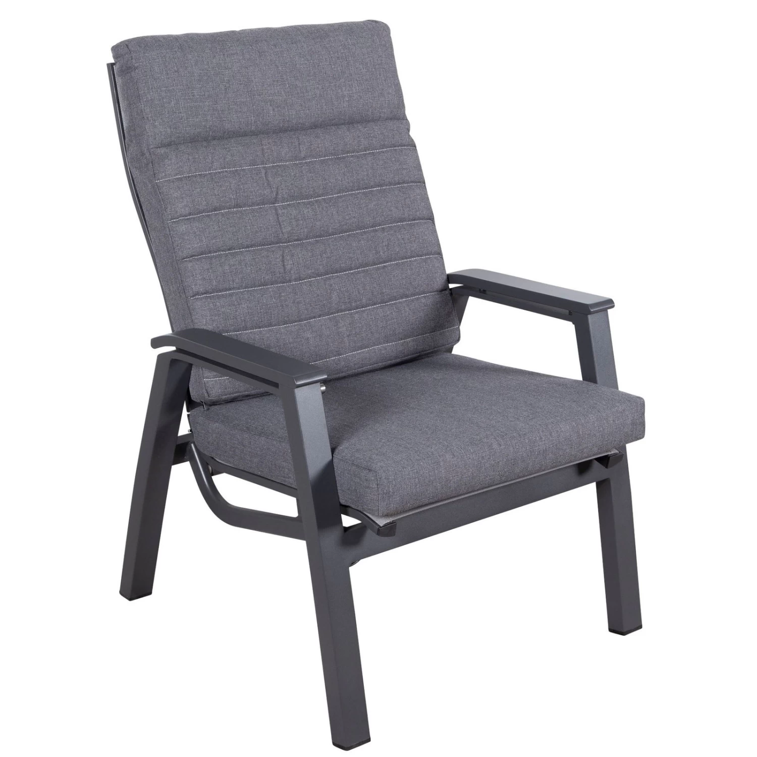 Loungesessel 'Paris', Grau/schwarz