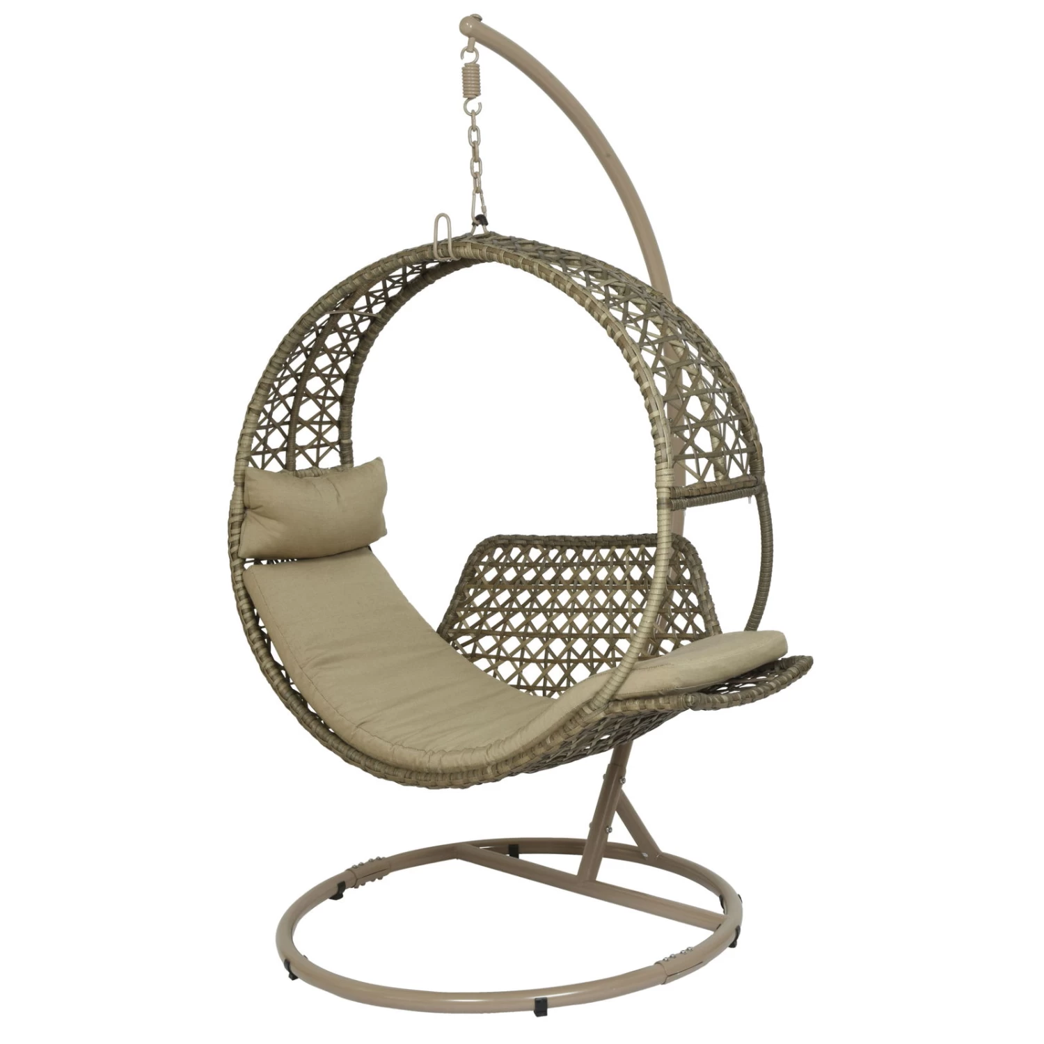 Hängesessel 'Kapaa', Braun, Inkl. Kissen – Bild 2