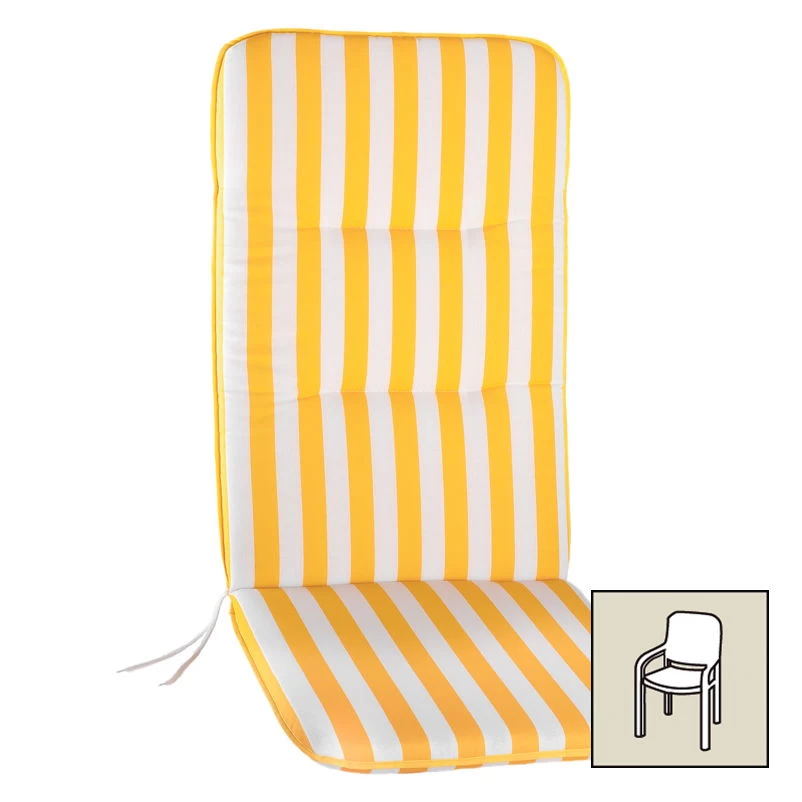 Best Niederlehnerauflage Gelb/weiß, Ca. 100 X 50 Cm – Bild 2