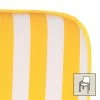 Best Niederlehnerauflage Gelb/weiß, Ca. 100 X 50 Cm