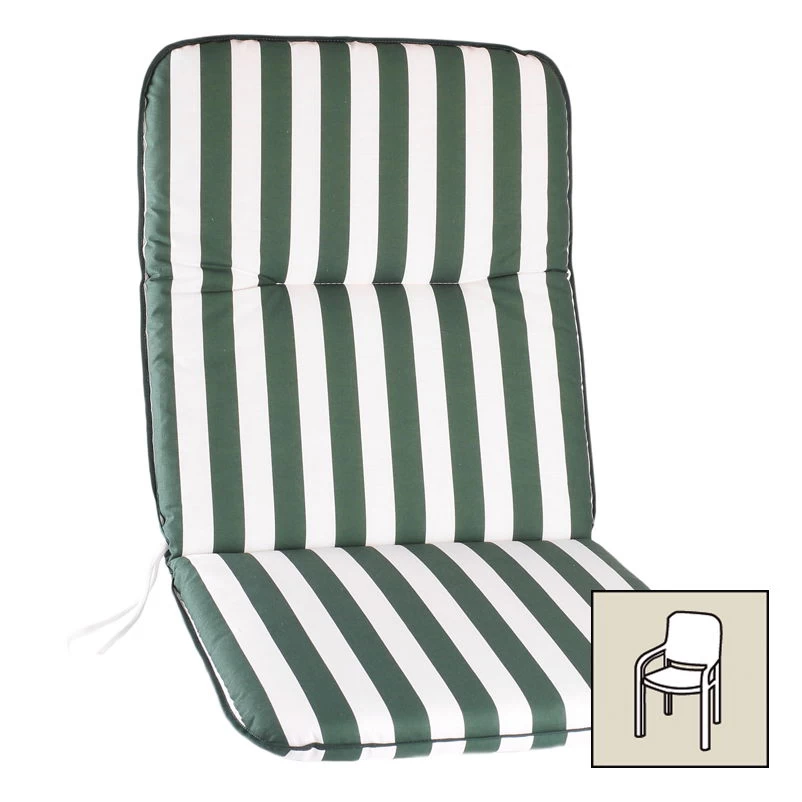 Best Niederlehnerauflage Grün/weiß, Ca. 100 X 50 Cm – Bild 3
