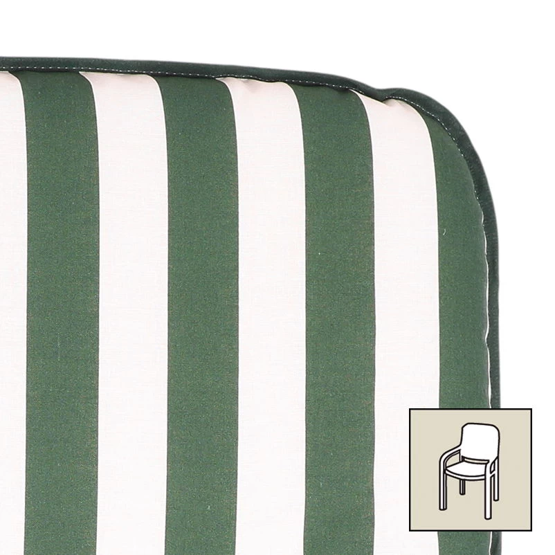 Best Niederlehnerauflage Grün/weiß, Ca. 100 X 50 Cm – Bild 4
