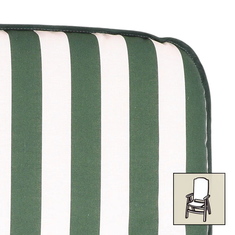 Best Hochlehnerauflage Grün/weiß, Ca. 120 X 50 X 6 Cm – Bild 4