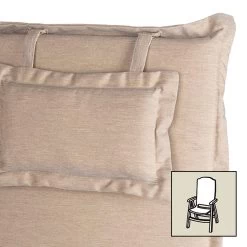 Hochlehnerauflage Vigore 60 Grau/braun Meliert, Ca. 129x54x8 Cm