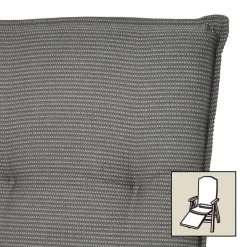 Doppler Relaxauflage Dessin 7040 Anthrazit, Ca. 170x48 Cm