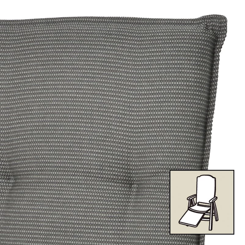 Doppler Relaxauflage Dessin 7040 Anthrazit, Ca. 170x48 Cm