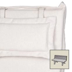 Bankauflage Mary Valentine Blanko 9013, Ca. 140 X 54 X 3,5 Cm, Waschbar