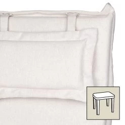 Stuhlauflage Blanko 9013, Ca. 39 X 39 X 3,5 Cm, Waschbar, Lichtechtheit