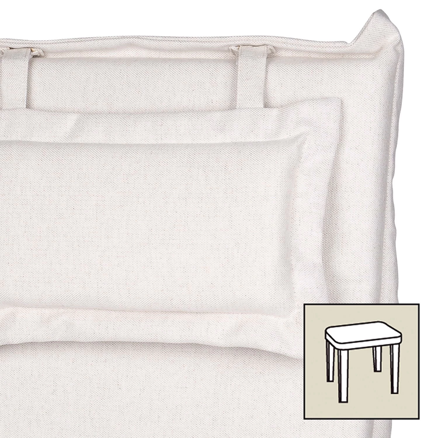 Stuhlauflage Blanko 9013, Ca. 39 X 39 X 3,5 Cm, Waschbar, Lichtechtheit