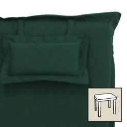 Hockerauflage 'Olivia 61', Grün, Ca. 54 X 54 X 8 Cm