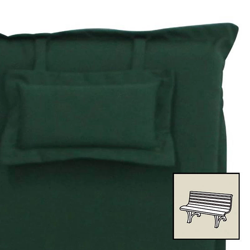 Bankauflage 'Mary Valentine Olivia 61', Grün, Ca. 140 X 45 X 6,5 Cm