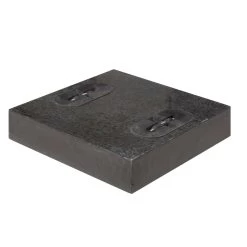 Doppler Beschwerplatte 'Design' Für Sonnenschirme, Granit, Mit Versenkbaren Griffen, 55 Kg.