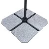 Doppler Granitplatte Light Für Sonnenschirm 25 Kg, Ca. 50x50x4 Cm