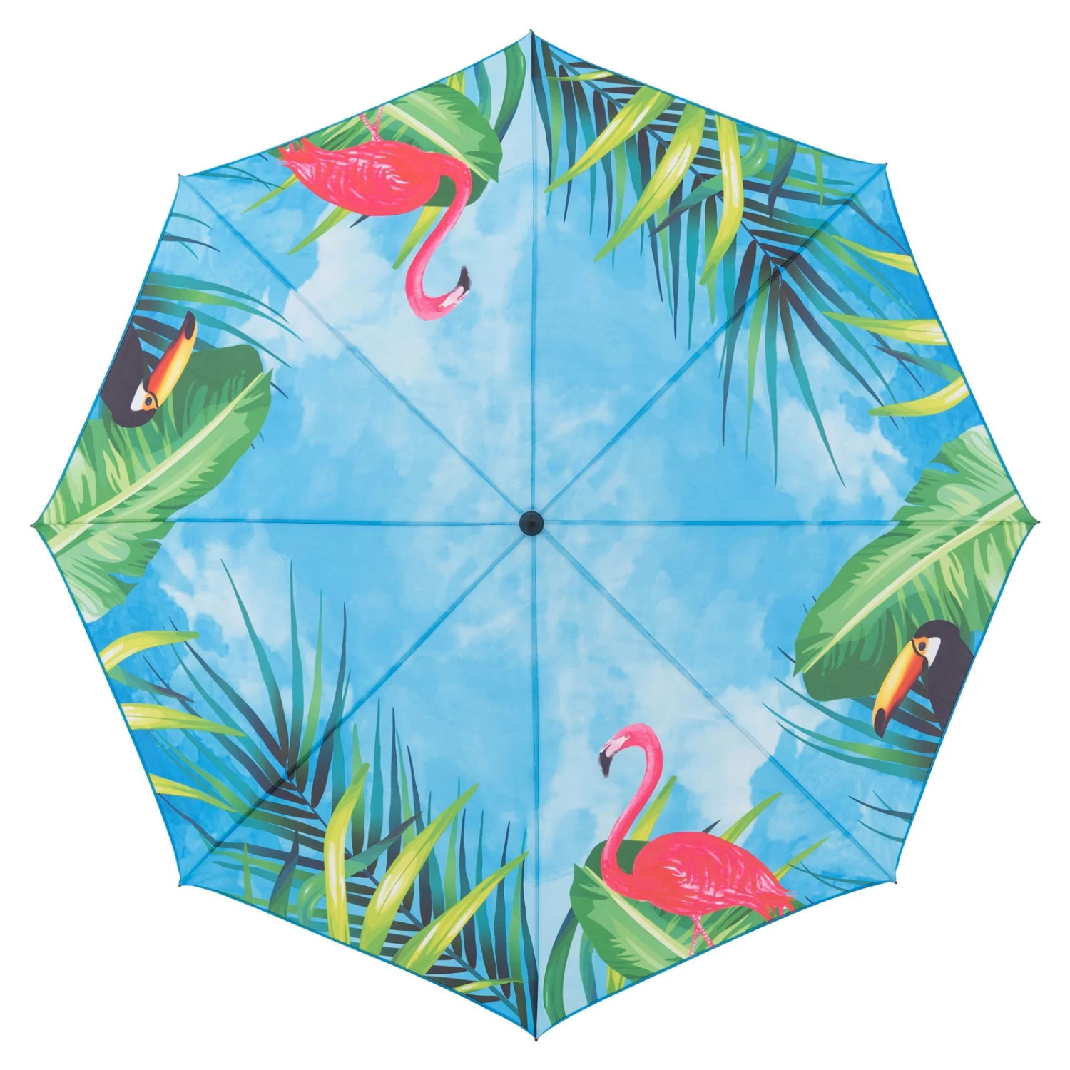 Doppler Sonnenschirm Basic 'Flamingo', Ø Ca. 200 Cm