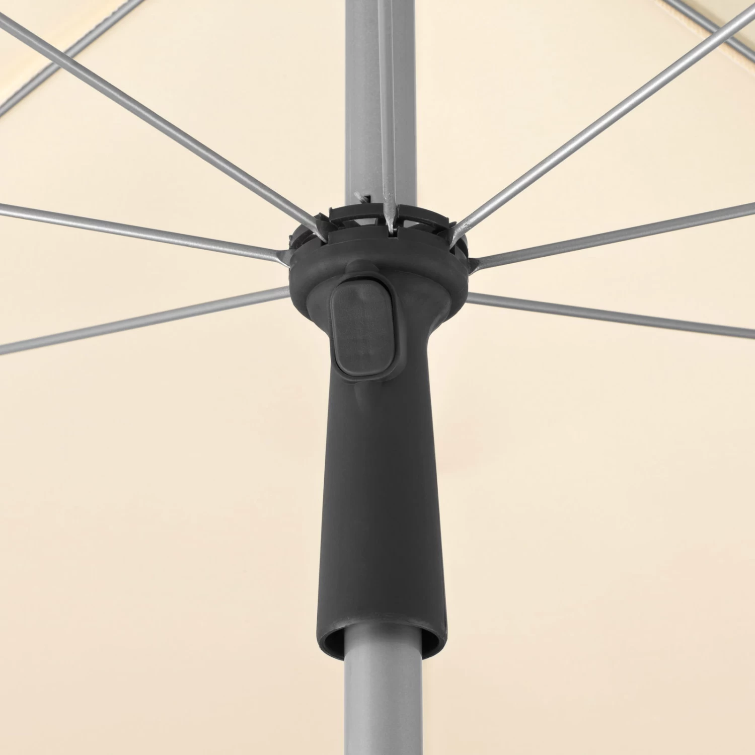 Mittelstockschirm 'Locarno', Ca. 180 X 120 Cm, Natur â Bild 6