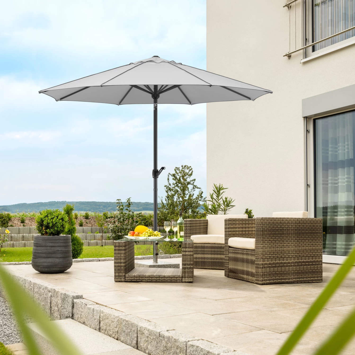 Schneider Sonnenschirm 'Adria', Ø 300 Cm – Bild 9