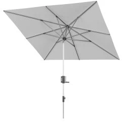 KNIRPS Kurbelschirm 'Apoll', Hellgrau, Ca. 240 X 240 Cm