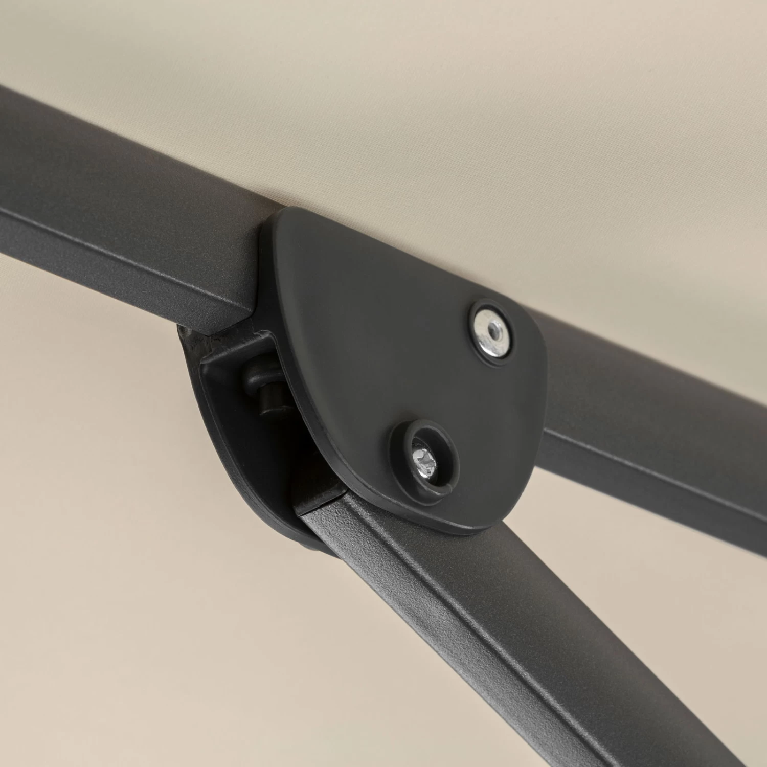 Sonnenschirm 'Rhodos Twist', 350 X 260 Cm, Natur â Bild 19