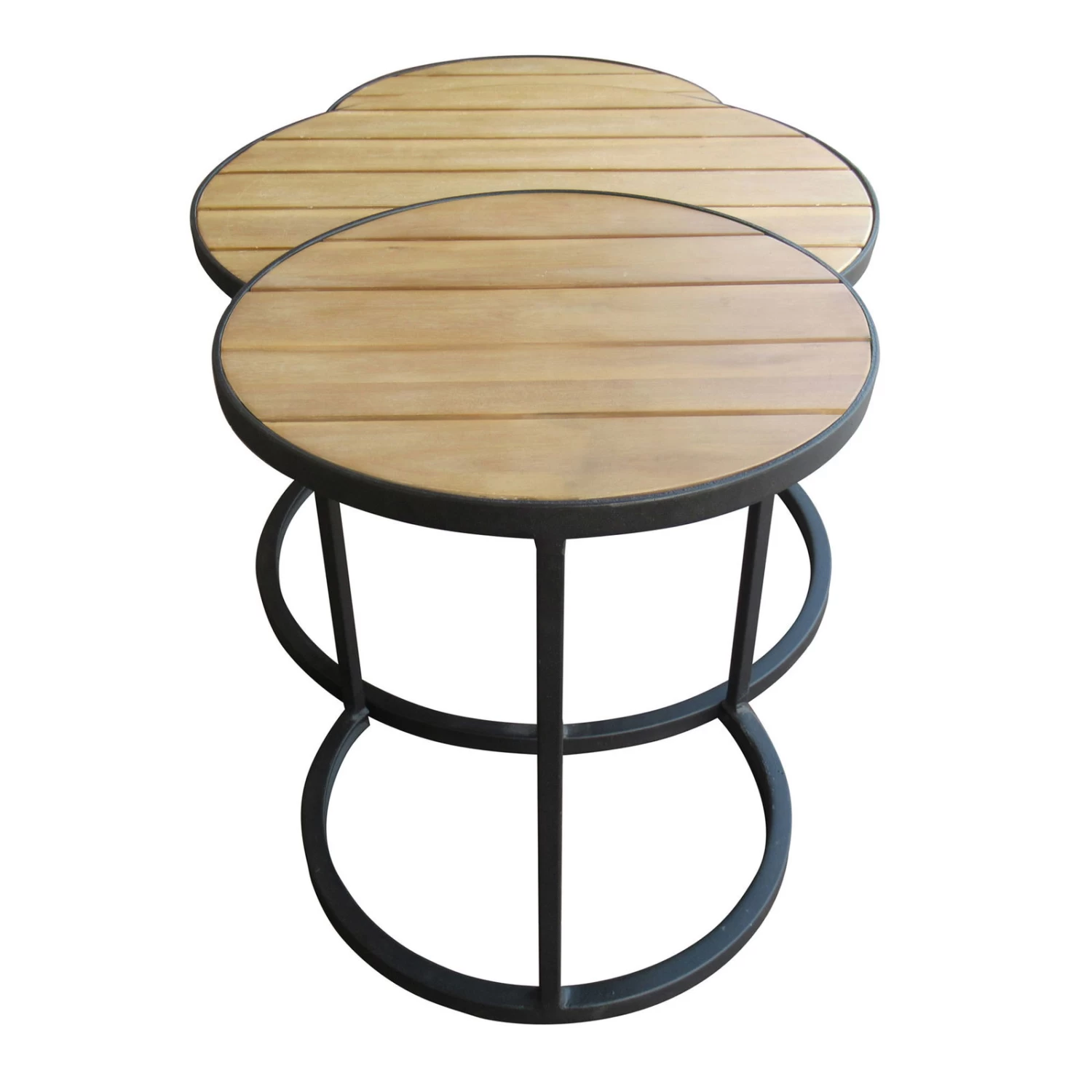 Beistelltisch 'Nestling', Schwarz, Natur – Bild 2