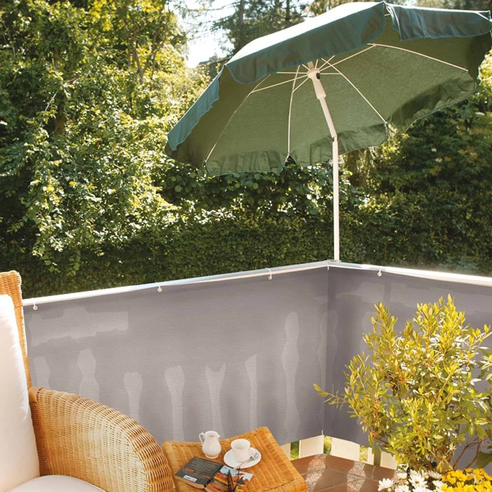 Balkonbespannung, Grau – Bild 2