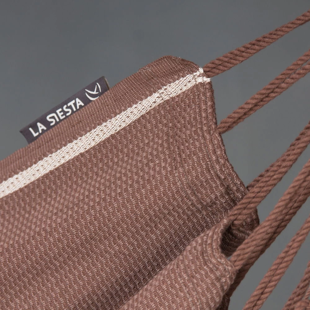 LA SIESTA Hängestuhl Lounger Habana Chocolate, Aus Bio-Baumwolle – Bild 4