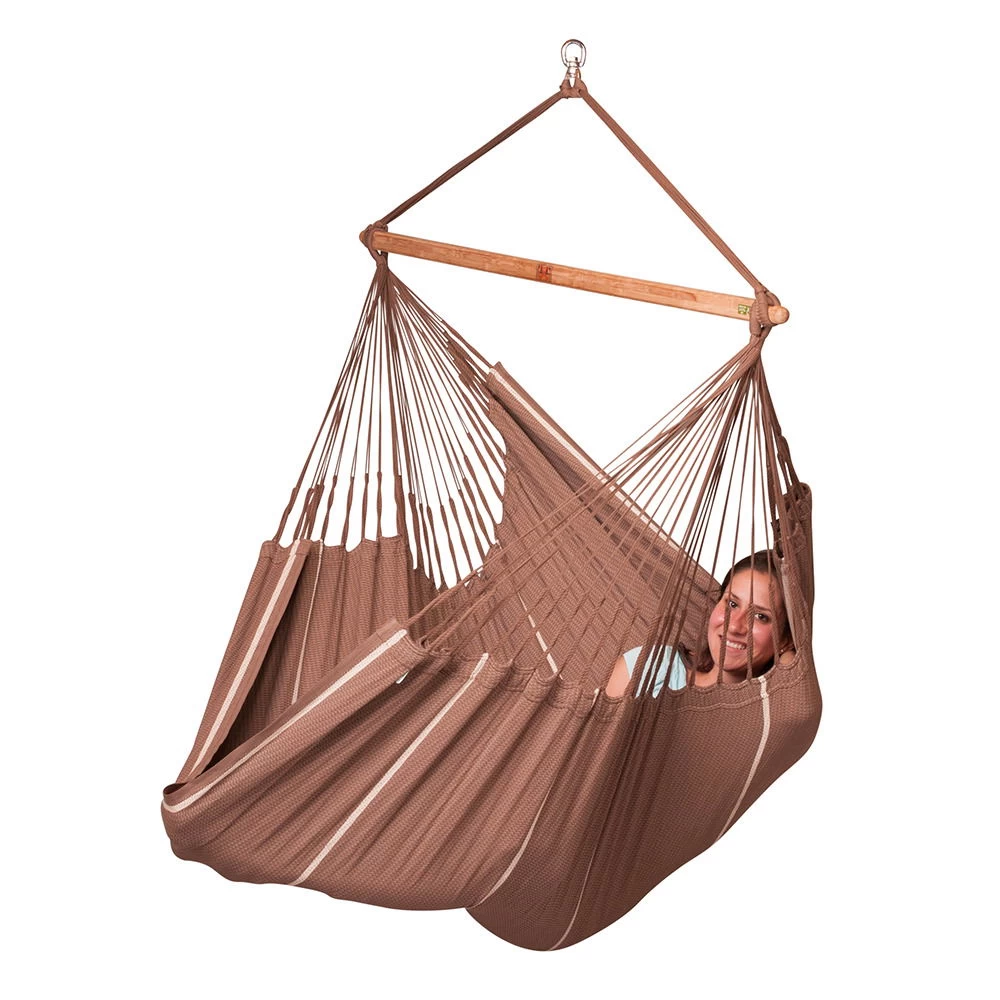 LA SIESTA Hängestuhl Lounger Habana Chocolate, Aus Bio-Baumwolle – Bild 2