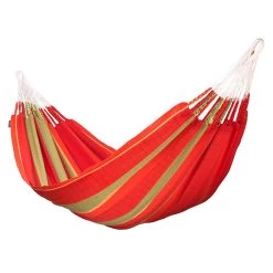 LA SIESTA Hängematte Kingsize Flora Chili, Aus Bio-Baumwolle