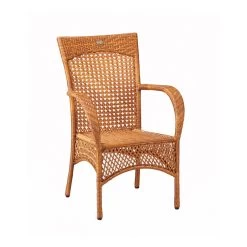 Best Korbsessel "Madelene" Caramelfarben