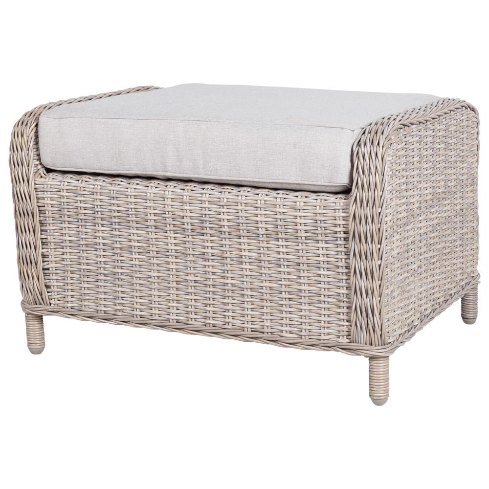 Kölle Geflecht-Sessel Jumbo Inkl. Hocker, Mit Auflage – Bild 7