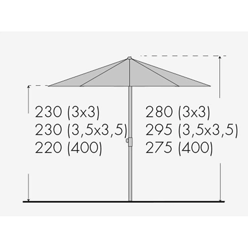 Doppler Sonnenschirm 'Alu-Expert Teleskop', Teleskop-Automatik, Ø 400 Cm – Bild 3