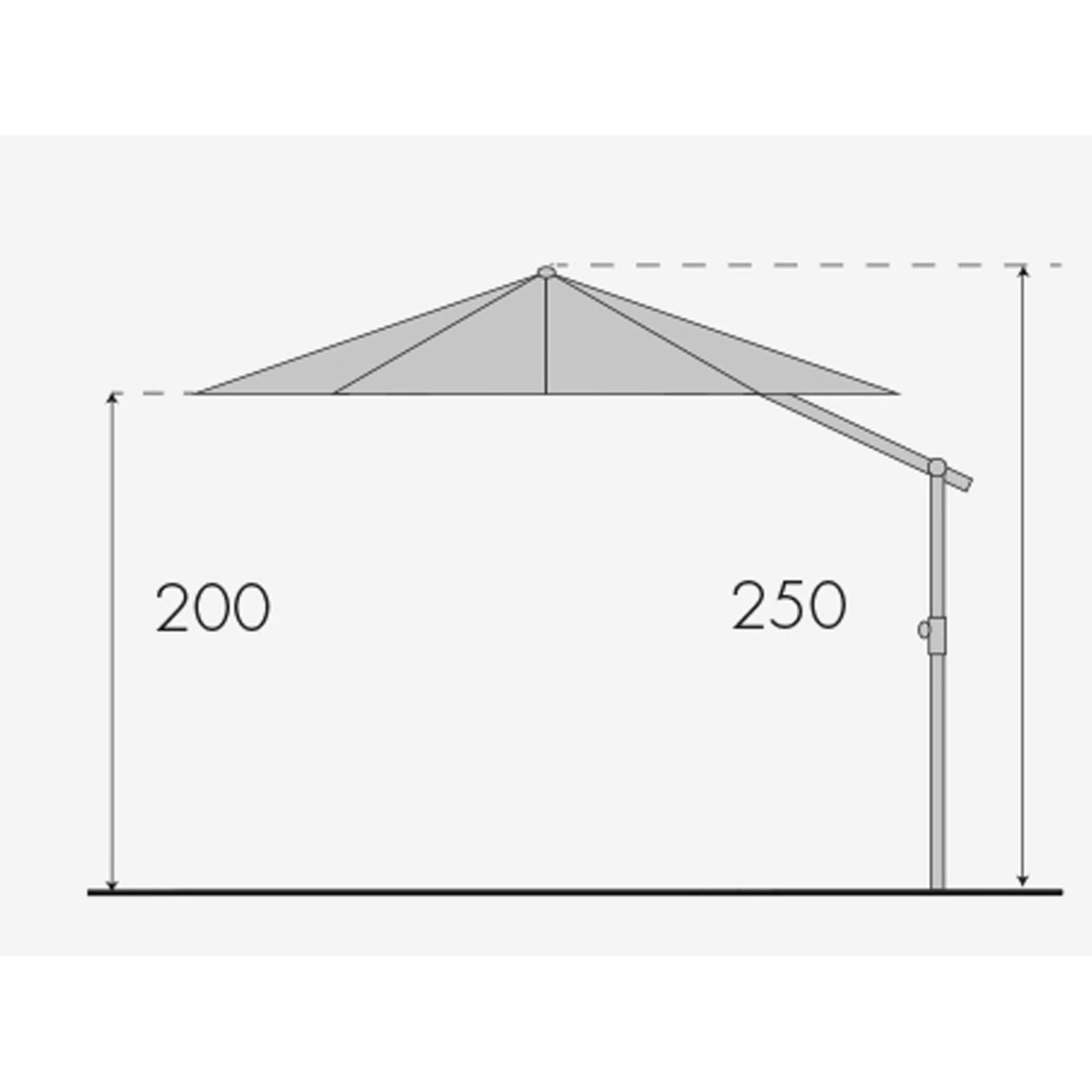 Doppler Pendelschirm 'Expert 350' Aus Aluminium, Ø 350 Cm – Bild 4