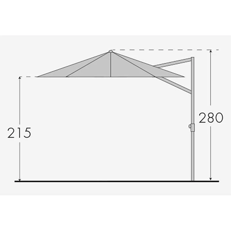 Doppler Pendelschirm 'Ravenna 400', Um 360° Drehbar, Ø 400 Cm – Bild 7